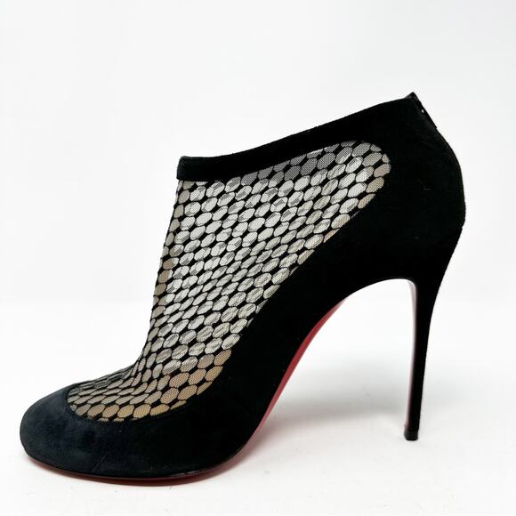 Christian Louboutin Anna May 100 Lace Ankle Boots EU 39.5 - Picture 7 of 10